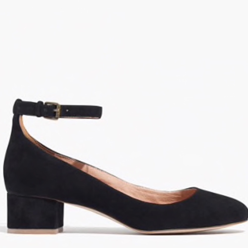 Madewell Black Suede Heel